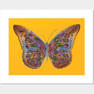 Butterfly Animal Insect Abstract Geometric Posters and Art